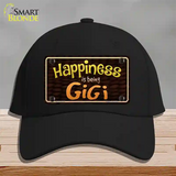 Happiness Is Being Gigi Novelty License Plate Hat Cotton / Black