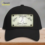 Brain Cancer Ribbon Novelty License Plate Hat Cotton / Black