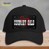 Country Gals Novelty License Plate Hat Cotton / Black