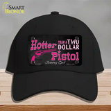 Two Dollar Pistol Novelty License Plate Hat Cotton / Black