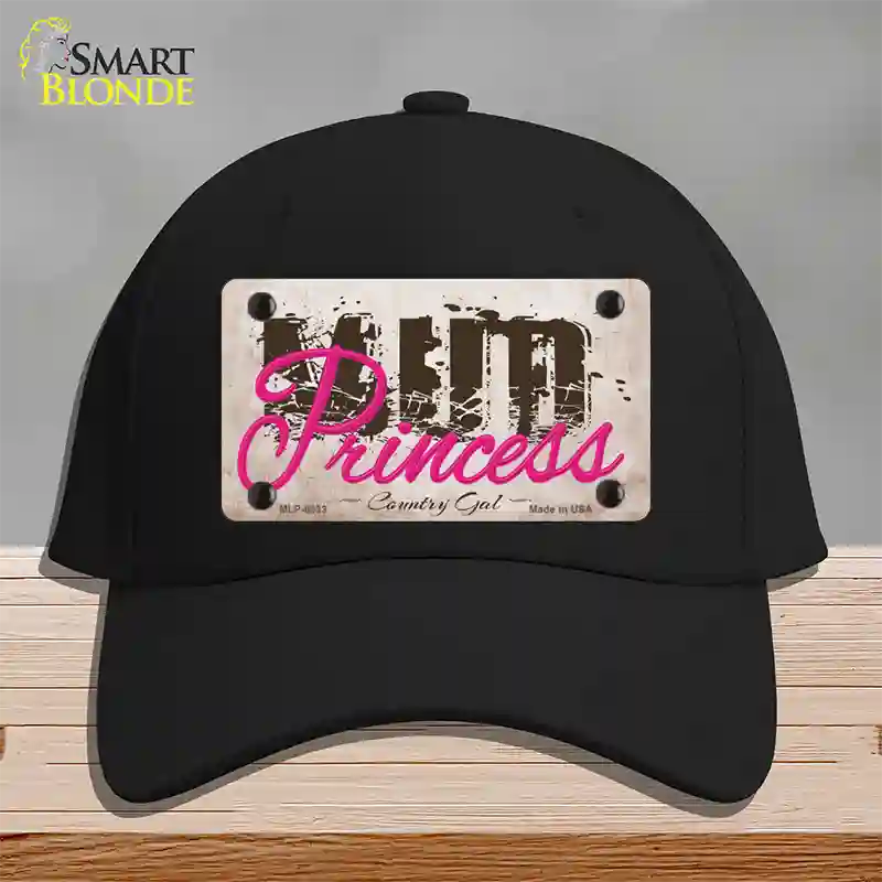 Mud Princess Novelty License Plate Hat Cotton / Black