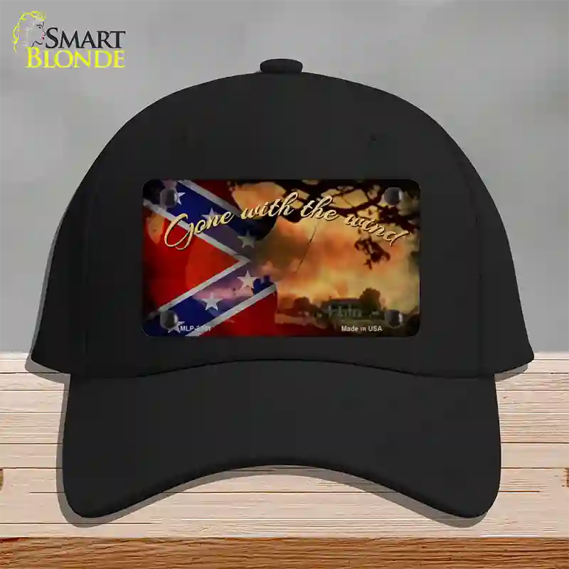 Gone With The Wind Novelty License Plate Hat Cotton / Black