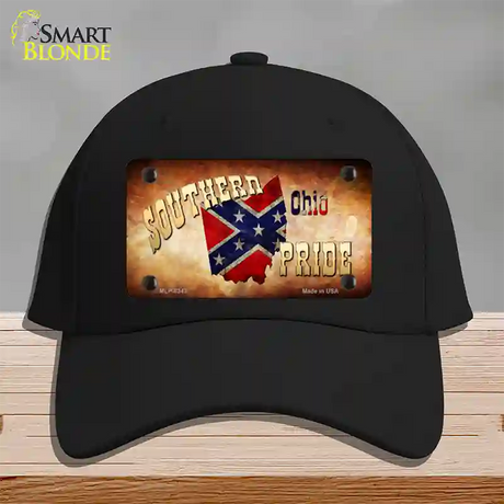 Southern Pride Ohio Novelty License Plate Hat Cotton / Black