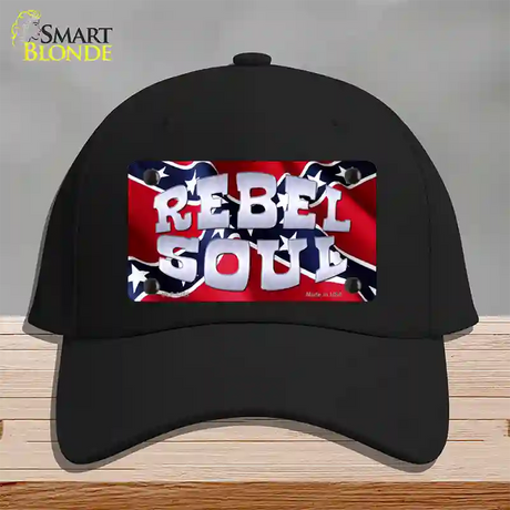 Rebel Soul Novelty License Plate Hat Cotton / Black