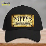 Poppys Novelty License Plate Hat Cotton / Black