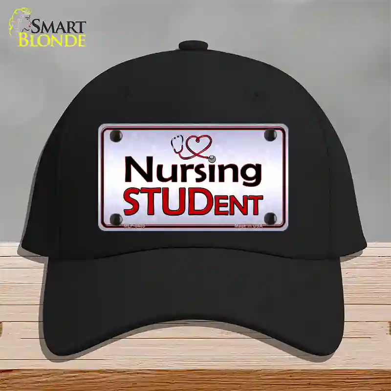 Nursing Student Novelty License Plate Hat Cotton / Black