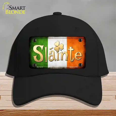 Slainte Novelty License Plate Hat Cotton / Black