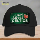 This Girl Loves Her Celtics Novelty License Plate Hat Cotton / Black