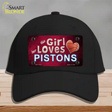 This Girl Loves Her Pistons Novelty License Plate Hat Cotton / Black