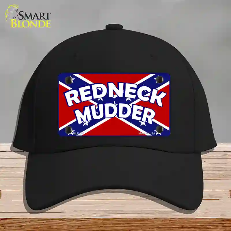 Redneck Mudder Novelty License Plate Hat Cotton / Black