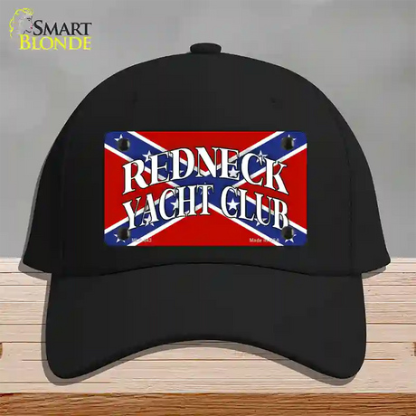 Redneck Yacht Club Novelty License Plate Hat Cotton / Black