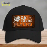 This Girl Loves Her Flyers Novelty License Plate Hat Cotton / Black