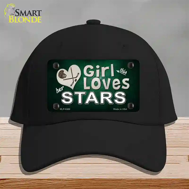 This Girl Loves Her Stars Novelty License Plate Hat Cotton / Black