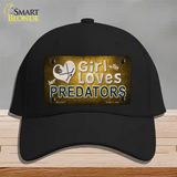 This Girl Loves Her Predators Novelty License Plate Hat Cotton / Black