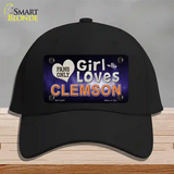 This Girl Loves Clemson Novelty License Plate Hat Cotton / Black