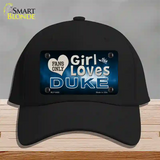 This Girl Loves Duke Novelty License Plate Hat Cotton / Black