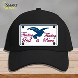 Finding God Finding Peace Novelty License Plate Hat Cotton / Black