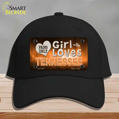 This Girl Loves Tennessee Novelty License Plate Hat Cotton / Black