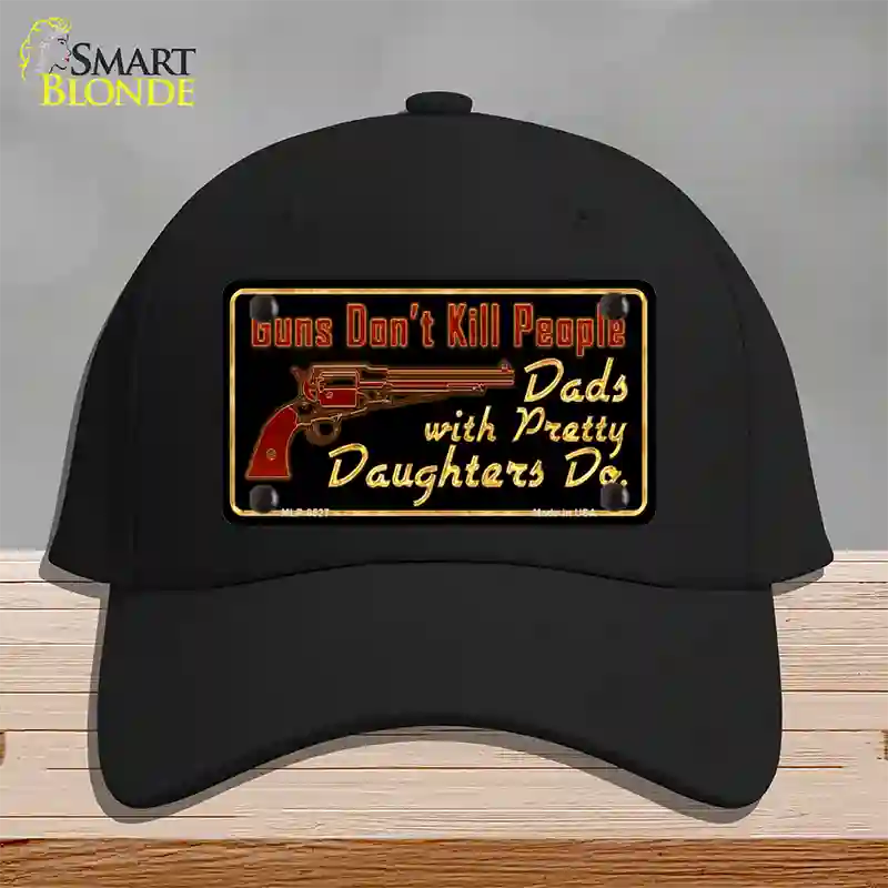 Guns Dont Kill People Novelty License Plate Hat Cotton / Black