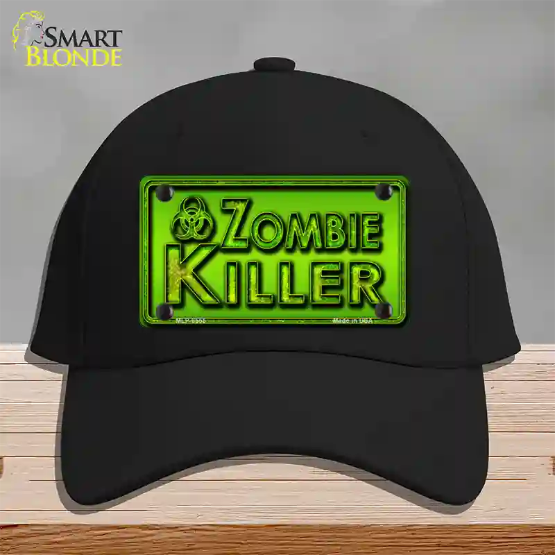 Zombie Killer Novelty License Plate Hat Cotton / Black