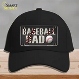 Baseball Dad Novelty License Plate Hat Cotton / Black