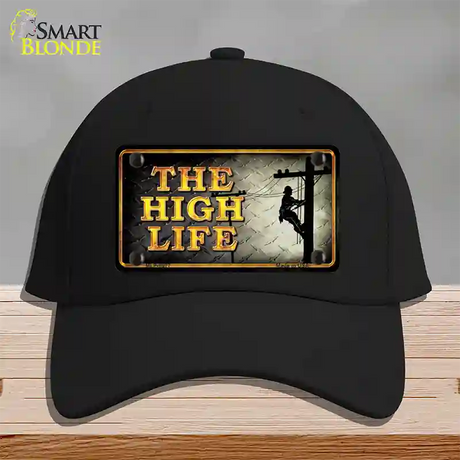 The High Life Novelty License Plate Hat Cotton / Black