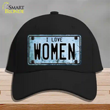 I Love Women Novelty License Plate Hat Cotton / Black