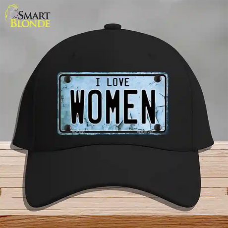 I Love Women Novelty License Plate Hat Cotton / Black