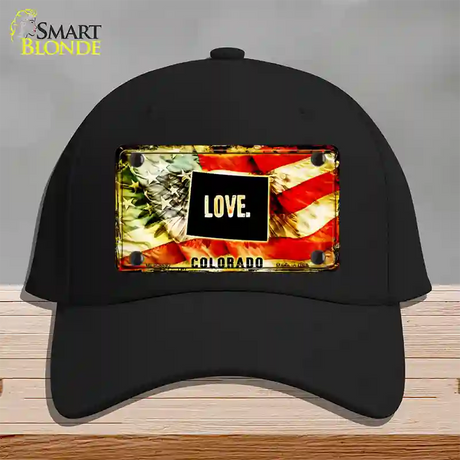 Colorado Love Novelty License Plate Hat Cotton / Black