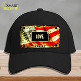 Kansas Love Novelty License Plate Hat Cotton / Black