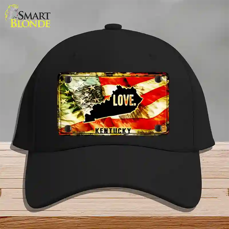 Kentucky Love Novelty License Plate Hat Cotton / Black