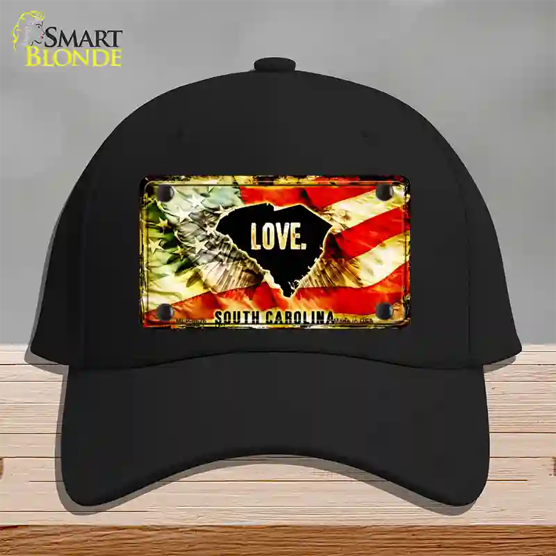 South Carolina Love Novelty License Plate Hat Cotton / Black