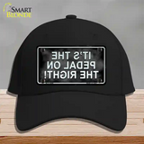 Pedal On The Right Novelty License Plate Hat Cotton / Black