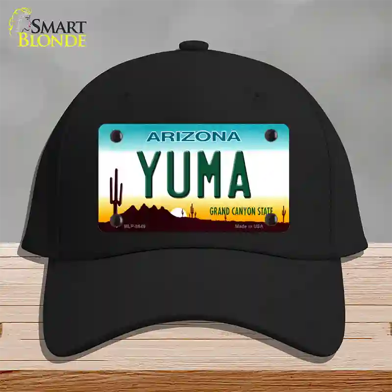 Yuma Arizona Novelty License Plate Hat Cotton / Black