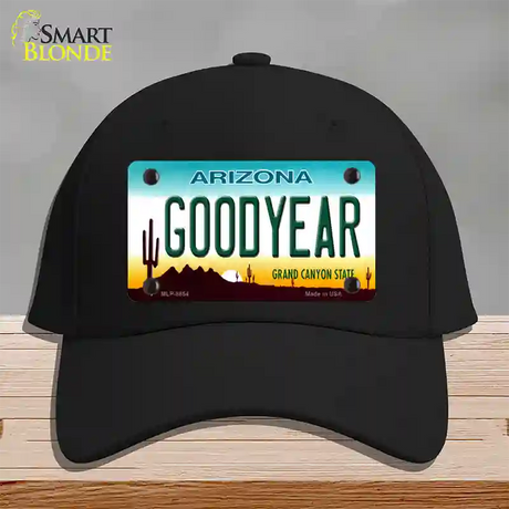 Goodyear Arizona Novelty License Plate Hat Cotton / Black