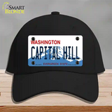 Capital Hill Washington Novelty License Plate Hat Cotton / Black