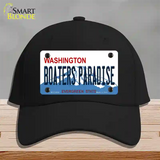 Boaters Paradise Washington Novelty License Plate Hat Cotton / Black