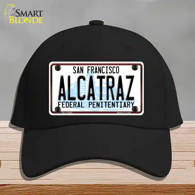 Alcatraz Novelty License Plate Hat Cotton / Black