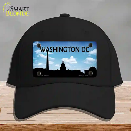 Washington DC Silhouette Novelty License Plate Hat Cotton / Black