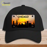 Chicago Silhouette Novelty License Plate Hat Cotton / Black