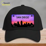 San Diego Silhouette Novelty License Plate Hat Cotton / Black