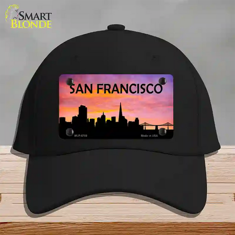 San Francisco Silhouette Novelty License Plate Hat Cotton / Black