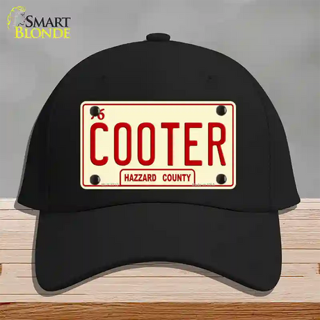 Cooter Novelty License Plate Hat Cotton / Black