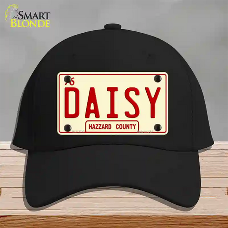 Daisy Novelty License Plate Hat Cotton / Black