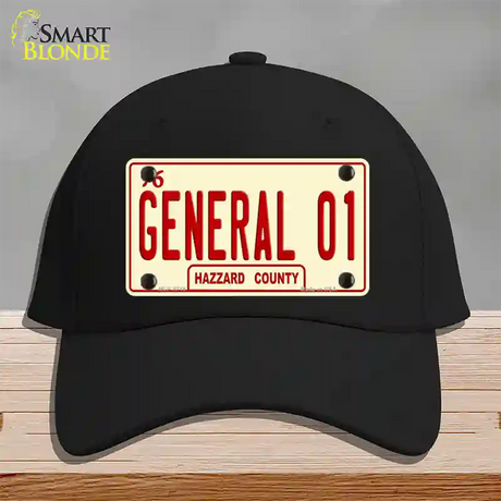 General 01 Novelty License Plate Hat Cotton / Black