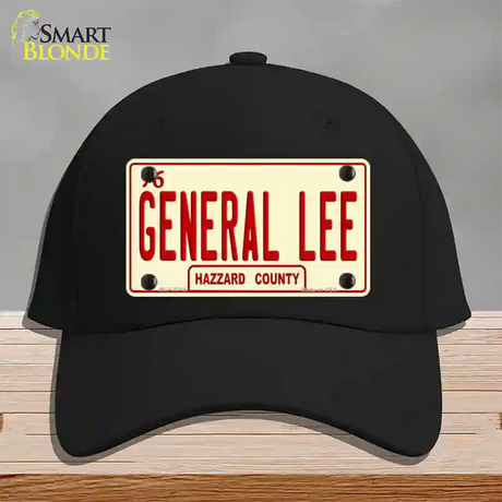 General Lee Hazzard County Novelty License Plate Hat Cotton / Black