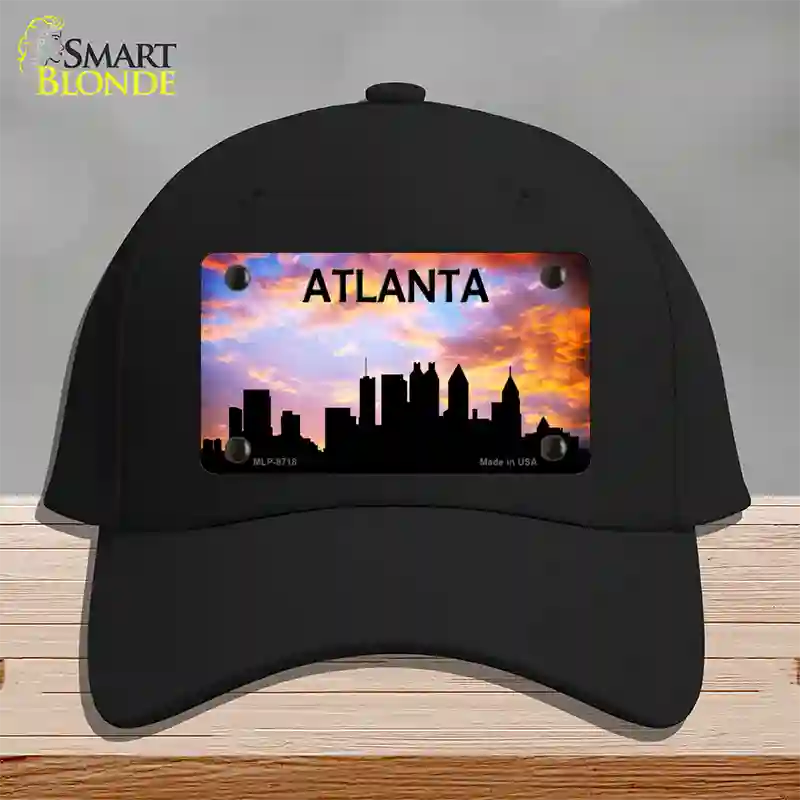 Atlanta Silhouette Novelty License Plate Hat Cotton / Black