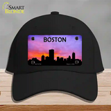 Boston Silhouette Novelty License Plate Hat Cotton / Black