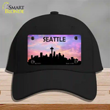 Seattle Silhouette Novelty License Plate Hat Cotton / Black