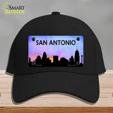 San Antonio Silhouette Novelty License Plate Hat Cotton / Black